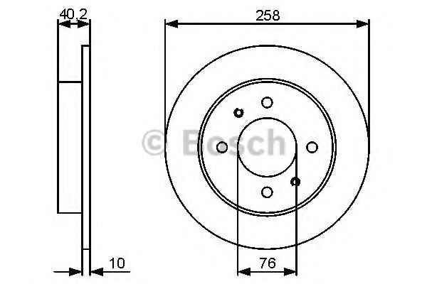 Disc frana HYUNDAI LANTRA Mk II combi (J-2) (1996 - 2000) Bosch 0 986 479 484