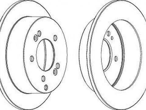 Disc frana HYUNDAI SONATA V NF FERODO DDF1447