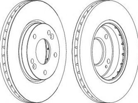 Disc frana HYUNDAI TRAJET (FO) (2000 - 2008) FERODO DDF1239