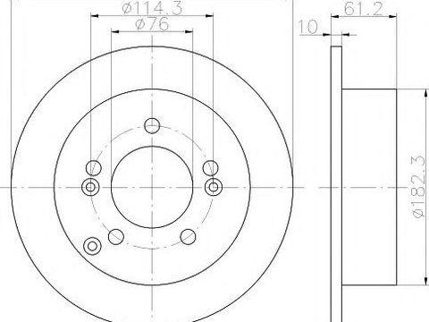 Disc frana HYUNDAI XG (XG) (1998 - 2005) Textar 92156803