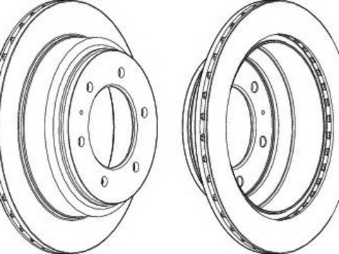 Disc frana ISUZU TROOPER (1998 - 2016) FERODO DDF695 piesa NOUA