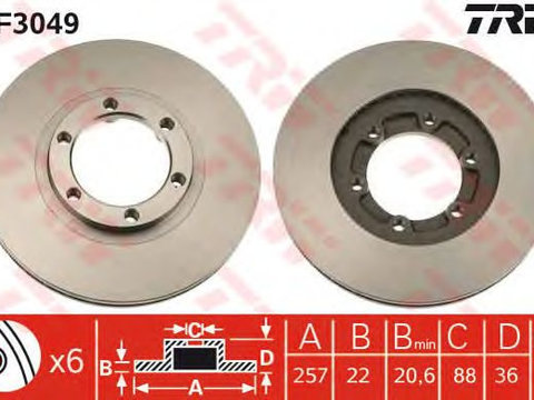 Disc frana ISUZU TROOPER (UBS) - Cod intern: W20009319 - LIVRARE DIN STOC in 24 ore!!!