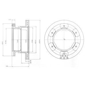 Disc frana # Iveco Daily 2006 2007 2008 2009 2010 2011 # BG9069 # DELPHI