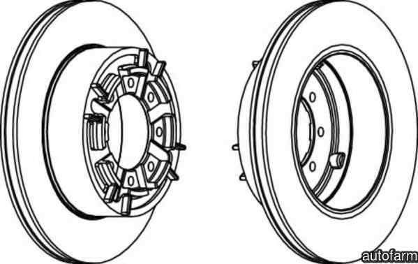 Disc frana IVECO DAILY caroserie inchisa/combi FER