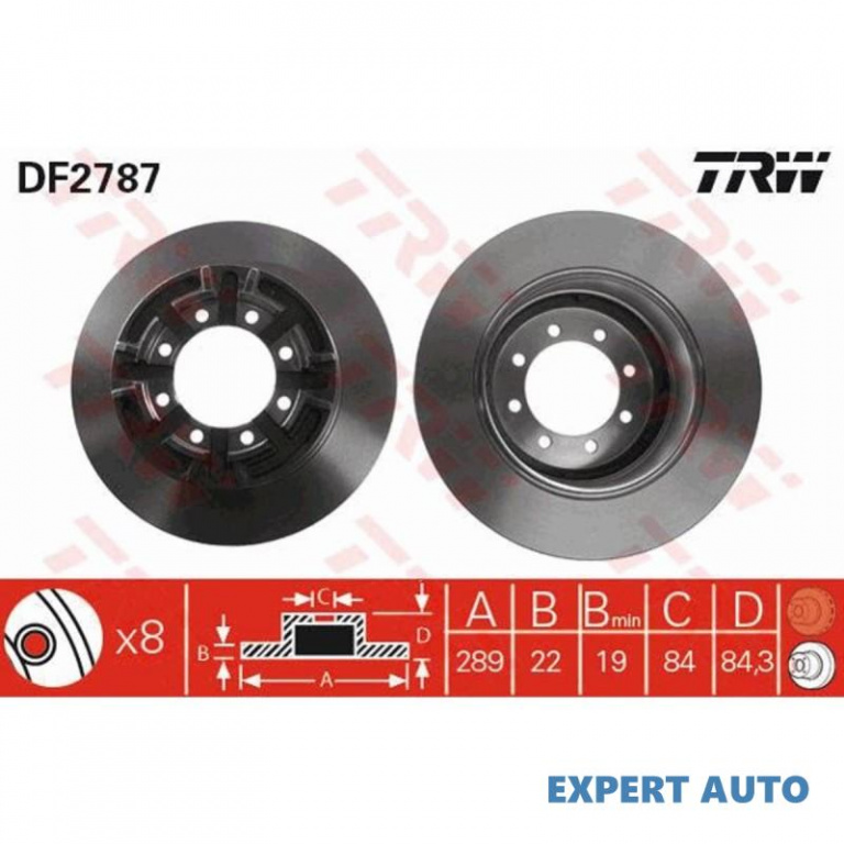 Disc frana Iveco DAILY I platou / sasiu 1978-1999 #3 02666200A