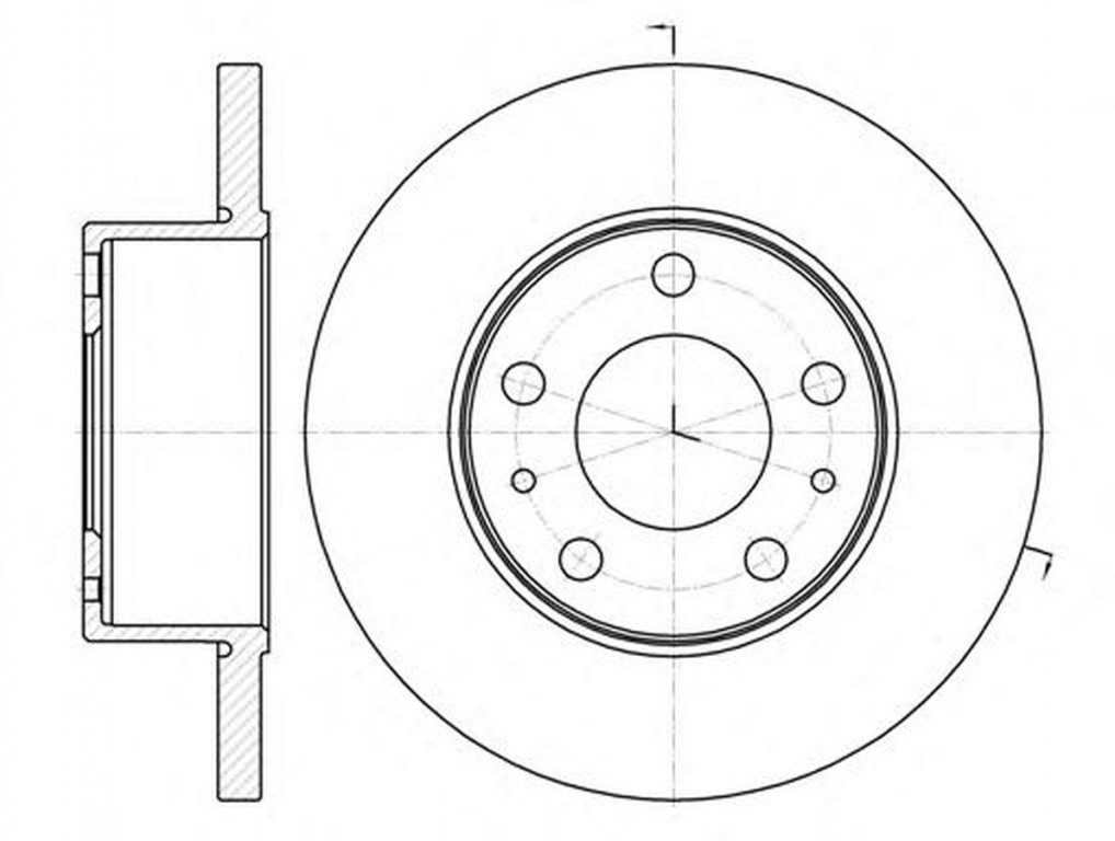 Disc frana IVECO DAILY III platou sasiu ROADHOUSE 61008