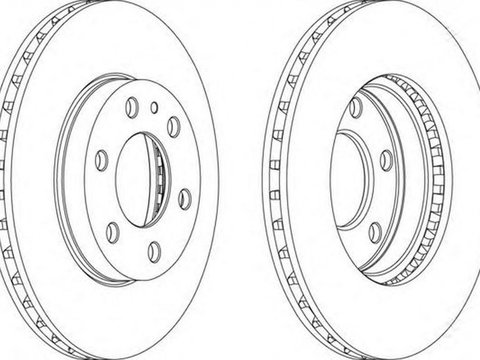 Disc frana IVECO DAILY V caroserie inchisa combi FERODO FCR314A