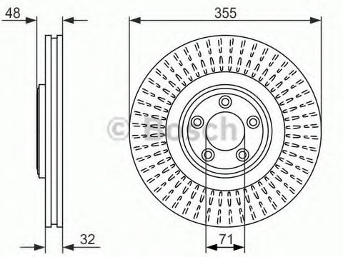 Disc frana JAGUAR XK cupe (QQ6_, _J43_) (2006 - 2014) Bosch 0 986 479 754