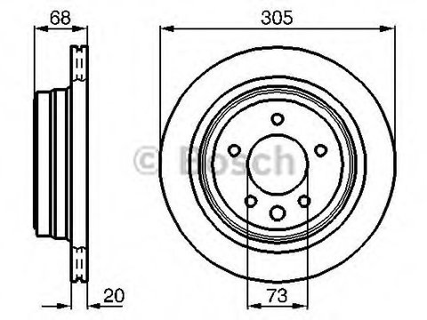 Disc frana JAGUAR XK cupe (QQ6_, _J43_) (2006 - 2014) Bosch 0 986 478 660