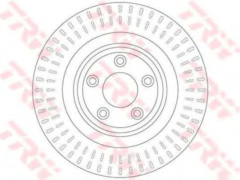 Disc frana JAGUAR XK cupe (QQ6_, _J43_) (2006 - 2014) TRW DF6295