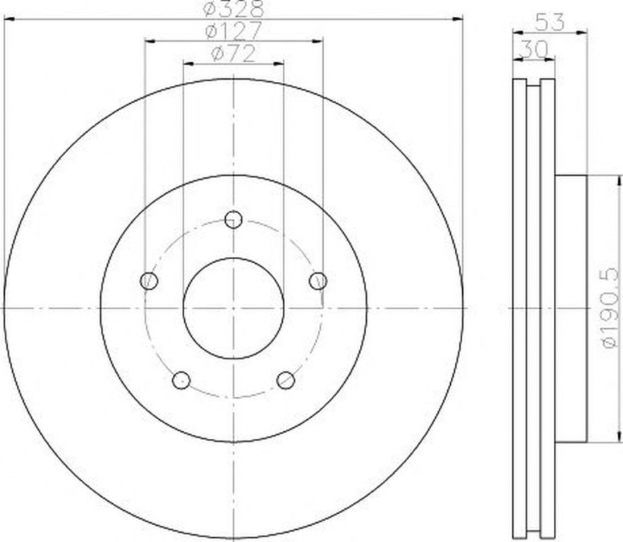 Disc frana JEEP GRAND CHEROKEE III WH WK TEXTAR 92184503