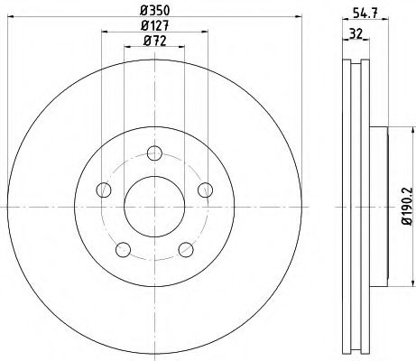 Disc frana JEEP GRAND CHEROKEE IV (WK, WK2) (2010 