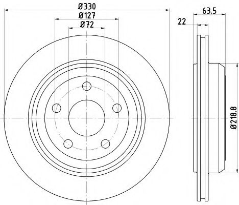 Disc frana JEEP GRAND CHEROKEE IV (WK, WK2) (2010 