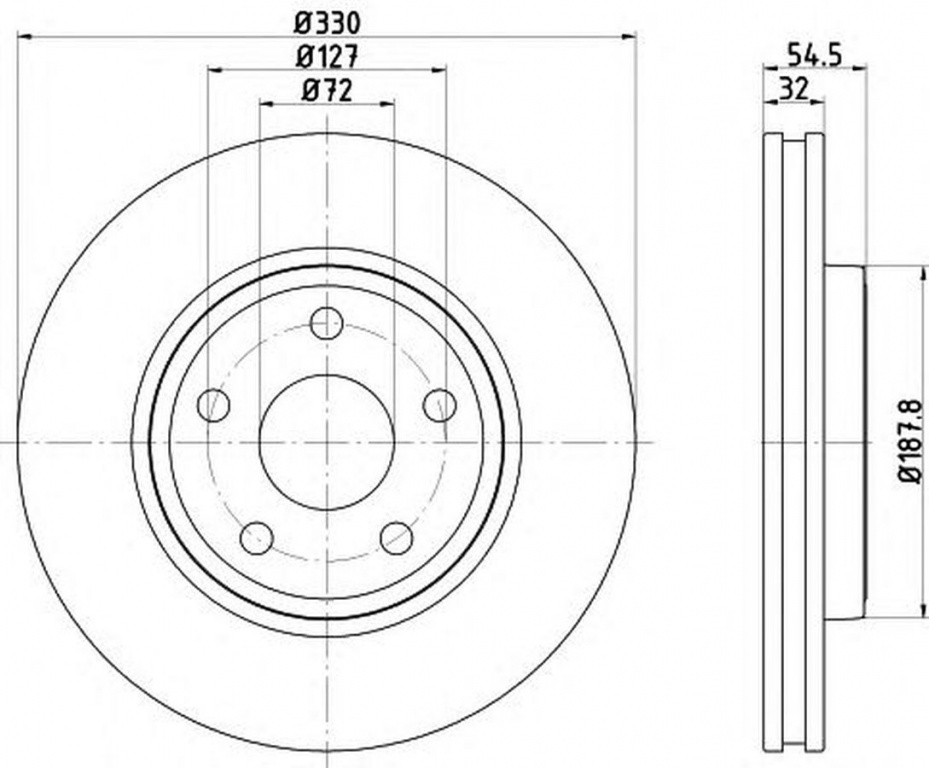 Disc frana JEEP GRAND CHEROKEE IV WK WK2 TEXTAR 92274803