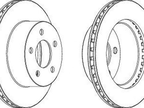 Disc frana JEEP WRANGLER II TJ FERODO DDF1027