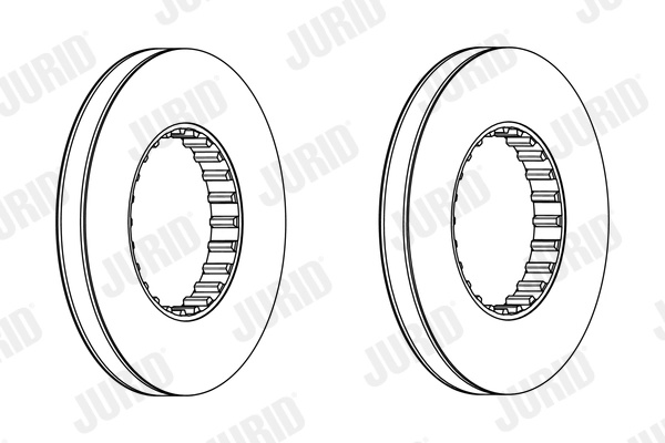 Disc frana Jurid RENAULT TRUCKS T 2013-2018 - 569213J