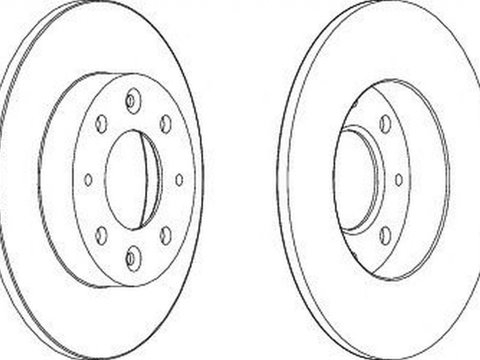 Disc frana KIA CARENS I FC FERODO DDF1395