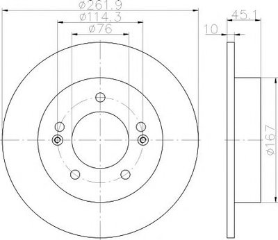 Disc frana KIA PRO CEED (JD) (2013 - 2016) TEXTAR 