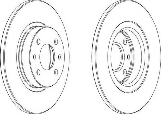 Disc frana LANCIA DEDRA (835), LANCIA DELTA Mk II (836), ALFA ROMEO 145 (930) - FERODO DDF141