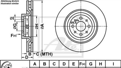 Disc frana LANCIA DELTA III 844 ATE 2401