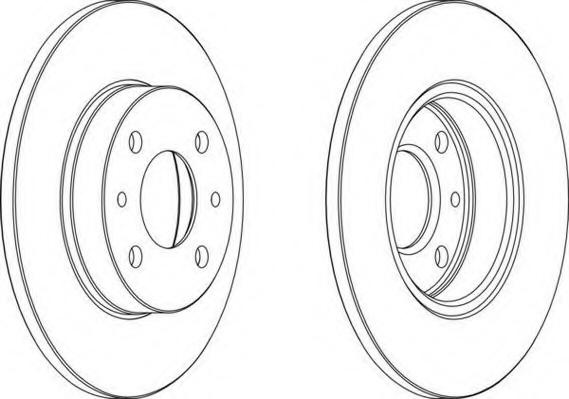 Disc frana LANCIA DELTA Mk II (836), ALFA ROMEO 145 (930), ALFA ROMEO 155 (167) - FERODO DDF140-1