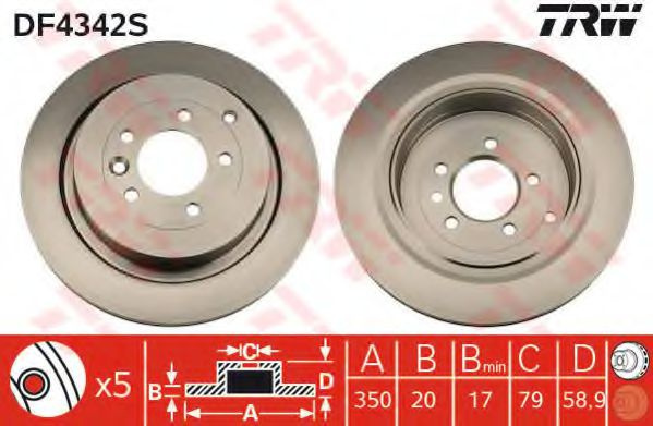 Disc frana LAND ROVER DISCOVERY IV (LA) (2009 - 20