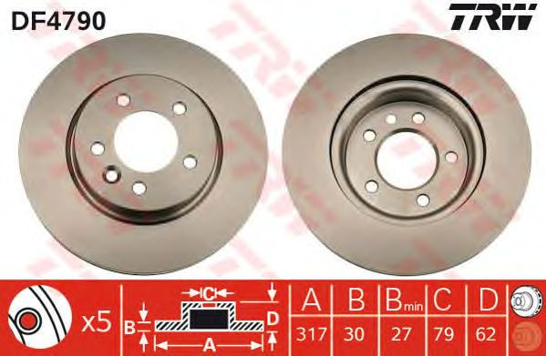 Disc frana LAND ROVER RANGE ROVER Mk III (LM) - Cod intern: W20009701 - LIVRARE DIN STOC in 24 ore!!!