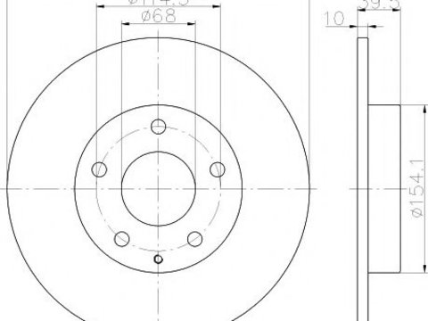 Disc frana MAZDA 6 Limuzina (GJ, GH) (2012 - 2016) TEXTAR 92254703 piesa NOUA