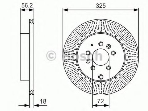 Disc frana MAZDA CX-7 (ER) (2006 - 2016) BOSCH 0 986 479 C30