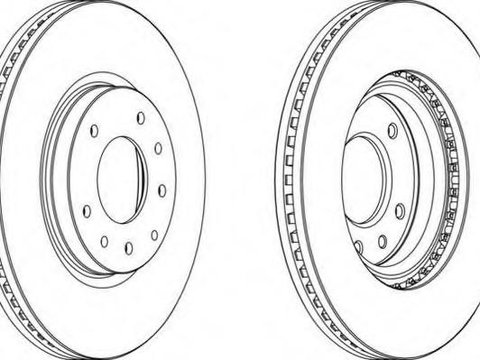 Disc frana MAZDA CX-7 (ER), OPEL INSIGNIA limuzina - FERODO DDF1768