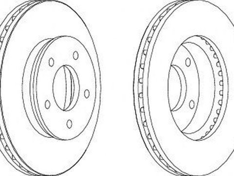 Disc frana MAZDA MPV I LV FERODO DDF1673