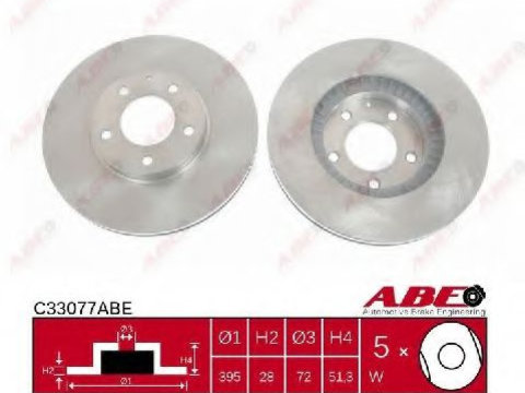 Disc frana MAZDA MPV Mk II (LW) (1999 - 2006) ABE C33077ABE