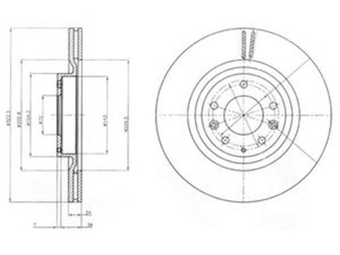 Disc frana MAZDA RX 8 SE17 DELPHI BG4028