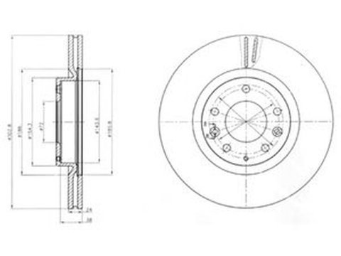 Disc frana MAZDA RX 8 SE17 DELPHI BG4316