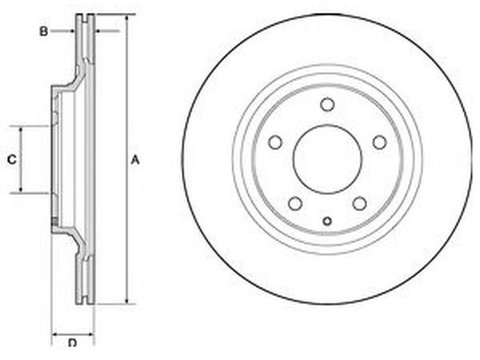 Disc frana MAZDA RX 8 SE17 DELPHI BG4693C