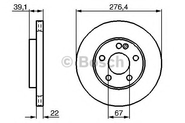 Disc frana MERCEDES B-CLASS (W245) (2005 - 2011) B