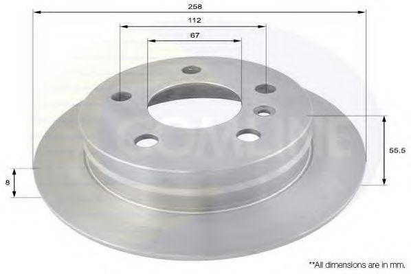 Disc frana MERCEDES B-CLASS (W245) (2005 - 2011) C