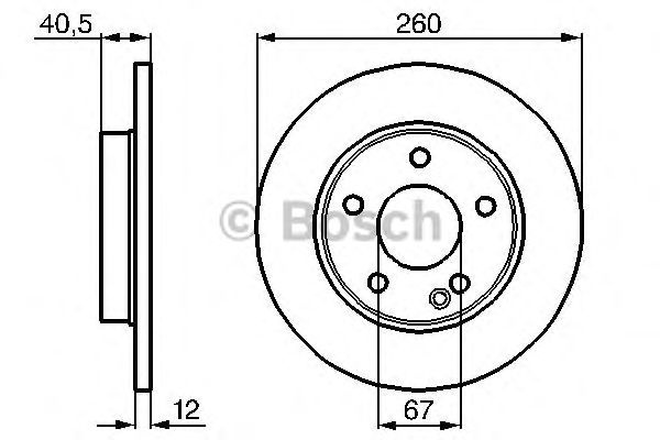 Disc frana MERCEDES-BENZ 190 (W201) - Cod intern: W20270634 - LIVRARE DIN STOC in 24 ore!!!