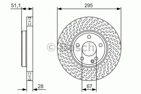 Disc frana MERCEDES-BENZ A-CLASS W176 BOSCH 098647