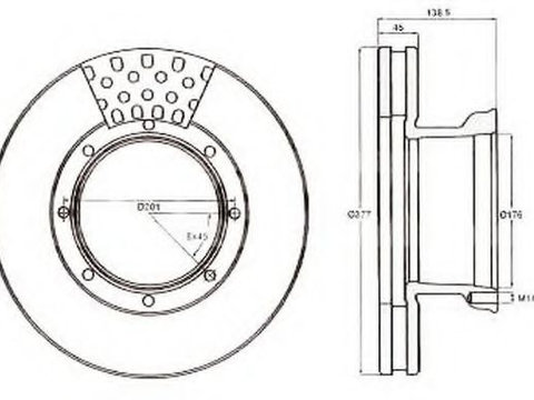 Disc frana MERCEDES-BENZ ATEGO (1998 - 2004) JURID 567765J