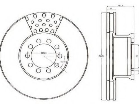 Disc frana MERCEDES-BENZ ATEGO 2 (2004 - 2020) JURID 567764J