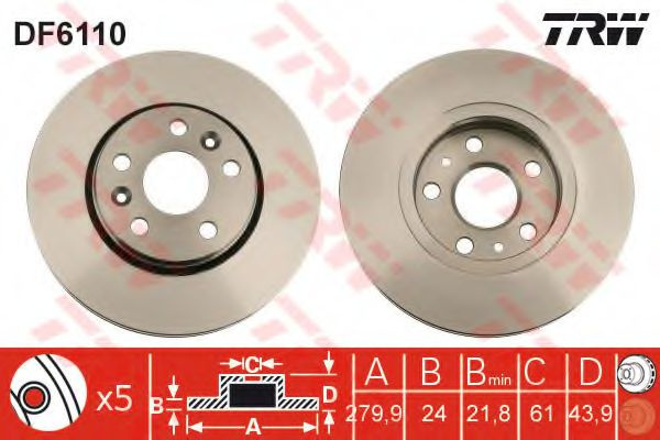 Disc frana MERCEDES-BENZ CITAN Dualiner (415) (201