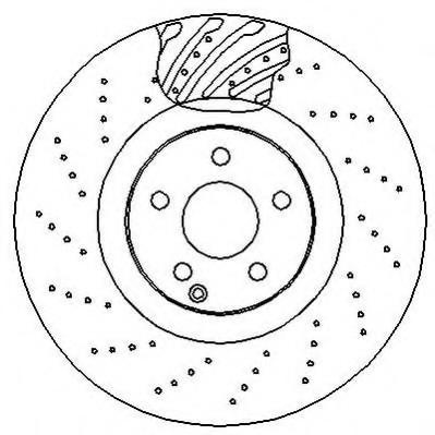 Disc frana MERCEDES-BENZ CL-CLASS cupe (C215), MERCEDES-BENZ SL (R230), MERCEDES-BENZ E-CLASS limuzina (W211) - JURID 562408J