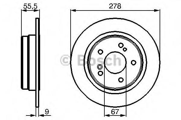 Disc frana MERCEDES-BENZ COUPE (C124), MERCEDES-BENZ limuzina (W124), MERCEDES-BENZ KOMBI Break (S124) - BOSCH 0 986 478 325