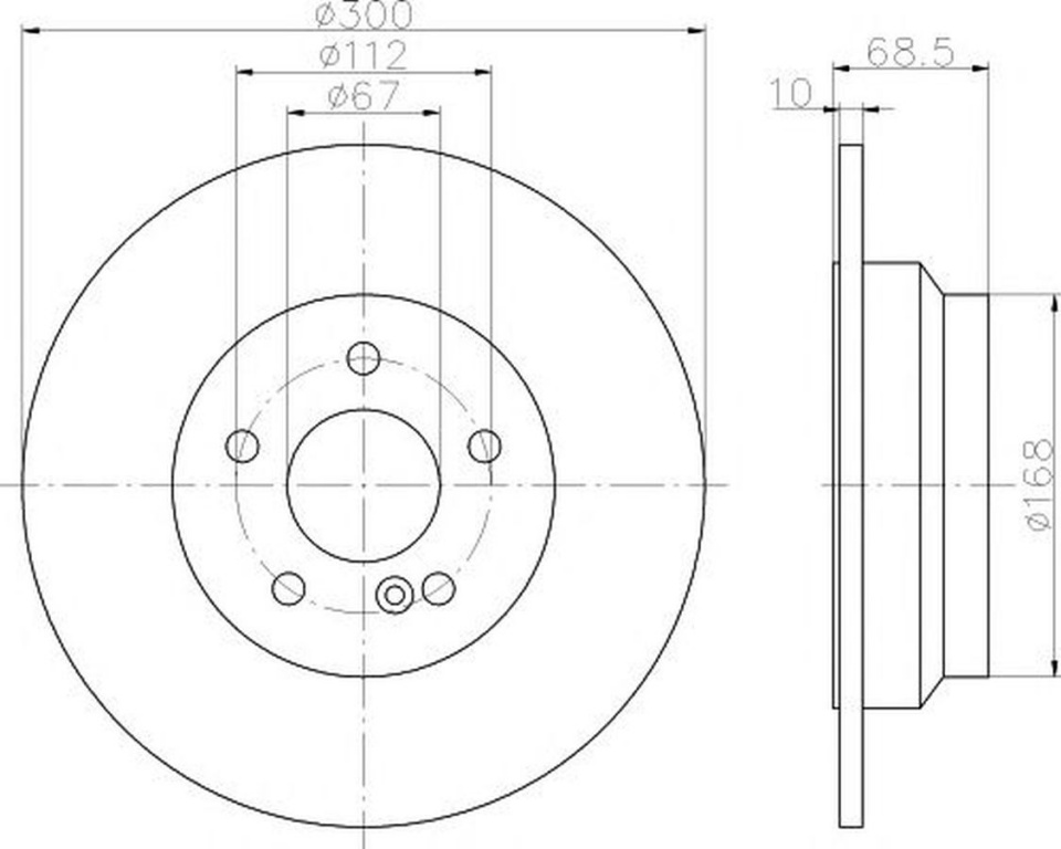 Disc frana MERCEDES-BENZ E-CLASS W211 TEXTAR 92115403