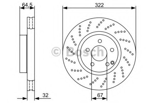 Disc frana MERCEDES-BENZ E-CLASS (W212) (2009 - 20