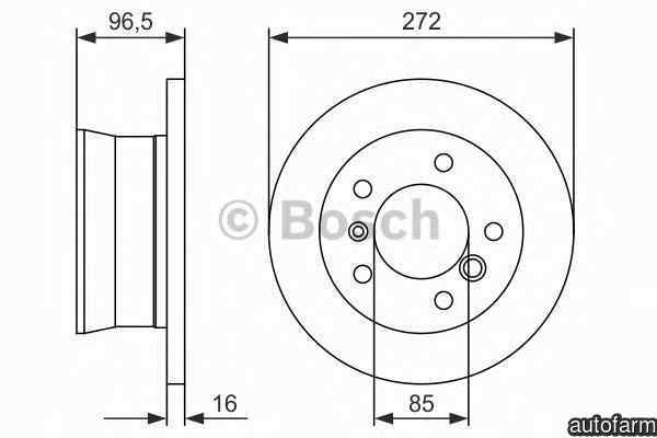 Disc frana MERCEDES-BENZ G-CLASS W463 BOSCH 0 986 