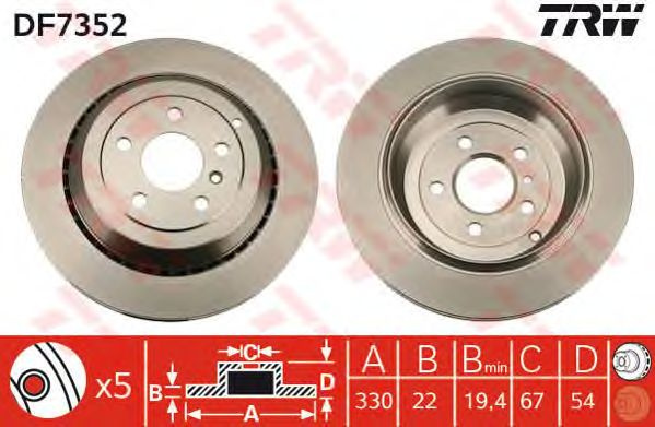 Disc frana MERCEDES-BENZ GL-CLASS (X164) - Cod int