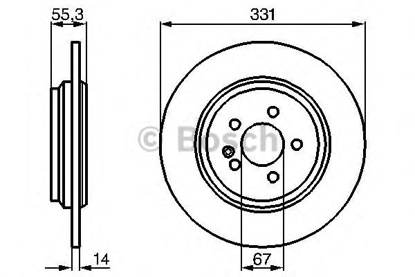 Disc frana MERCEDES-BENZ M-CLASS (W163) - Cod inte