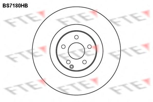 Disc frana MERCEDES-BENZ SL (R230), MERCEDES-BENZ E-CLASS limuzina (W211), MERCEDES-BENZ E-CLASS T-Model (S211) - FTE BS7180HB